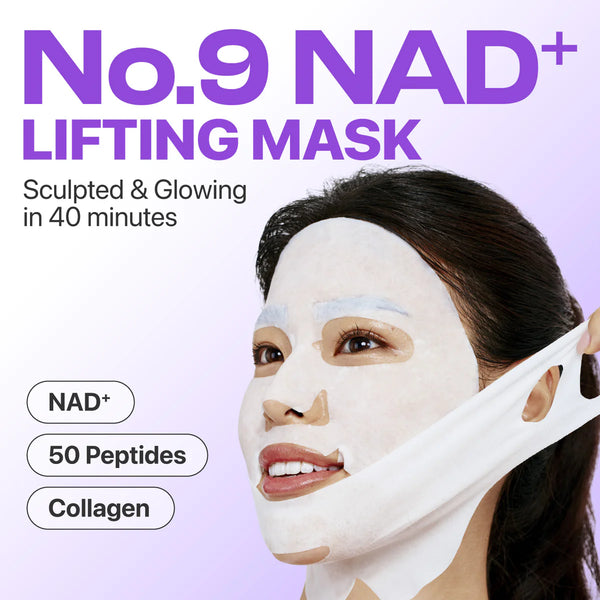 No. 9 NAD+ BIO Lifting-sil Full Face Mask 4pcs
