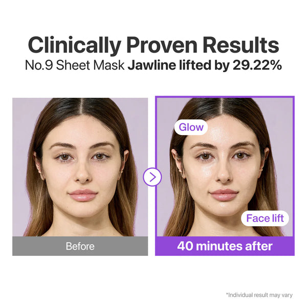 No. 9 NAD+ BIO Lifting-sil Full Face Mask 4pcs