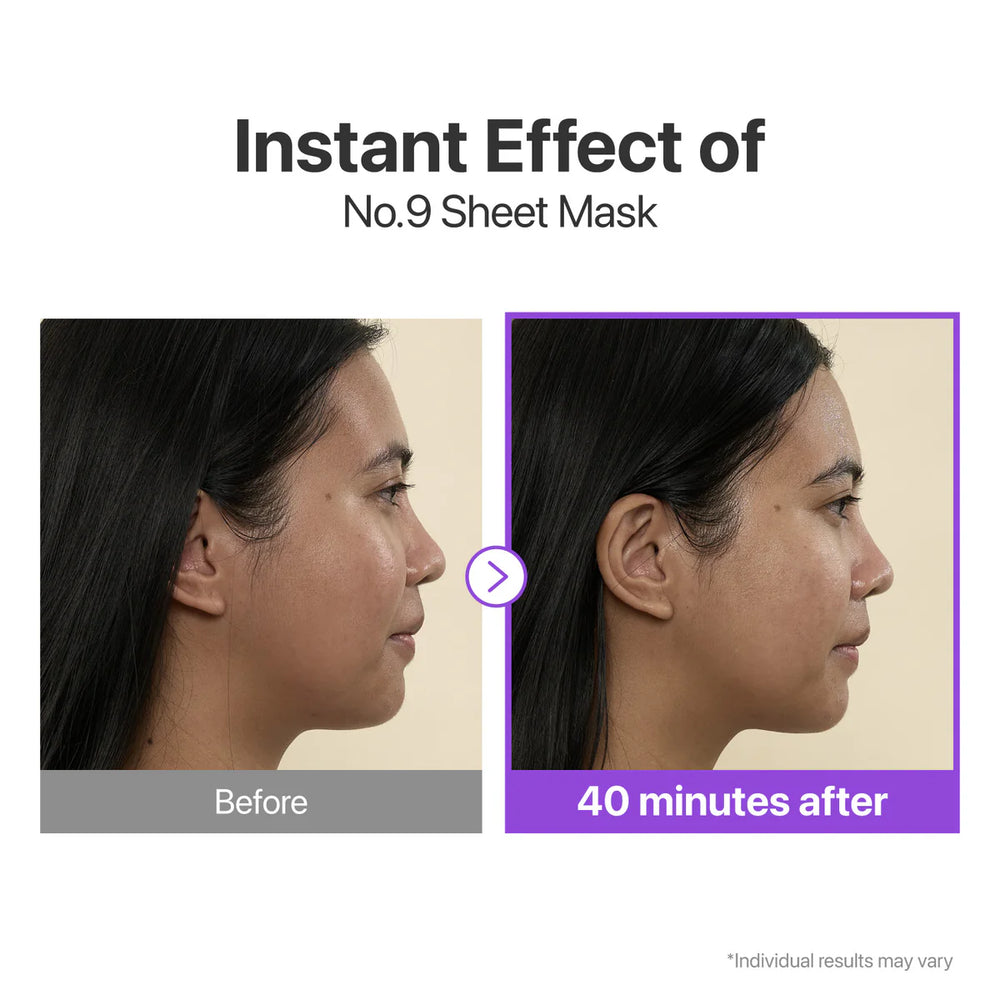 No. 9 NAD+ BIO Lifting-sil Full Face Mask 4pcs