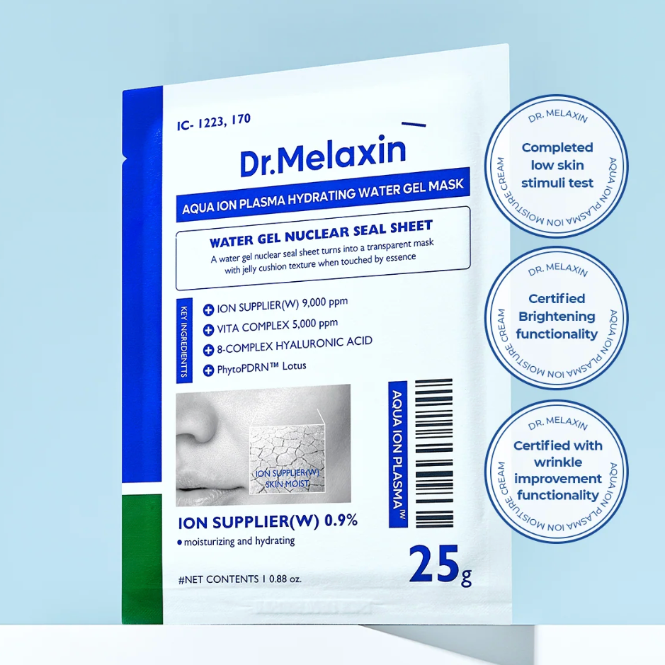 Aqua ion plasma hydrating water gel mask