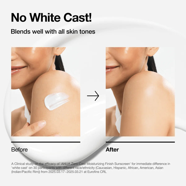 Zero-Cast Moisturizing Finish Sunscreen 50ml