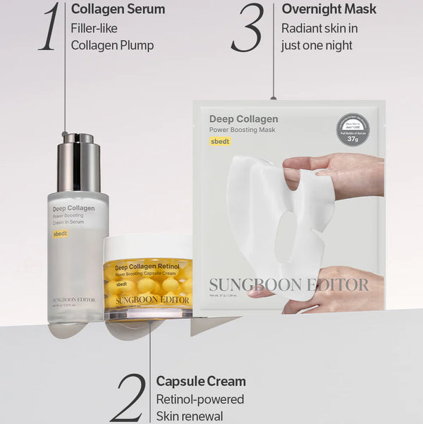 Deep Collagen Power Boosting Cream In Serum 30ml